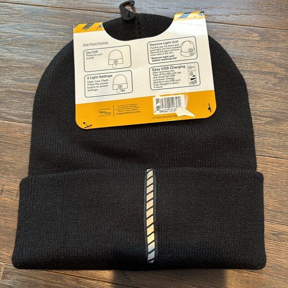 Copper Fit Workgear Rechargeable LED Beanie, 3 light settings,reflective strip - Picture 6 of 8
